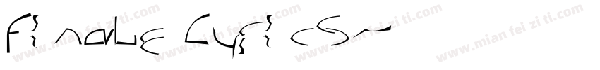Finale Lyrics字体转换